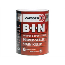 Zinsser ZN7020001D1 B.I.N Primer & Sealer Stain Killer Paint 1 Litre