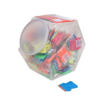 Personna 66-0442-CJAR Neon Plastic Mini Scraper Jar of 100 Single Blades