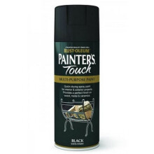 Rust-Oleum AE0050001E8 Painters Touch Black Satin Multi Purpose Spray Paint 400ml