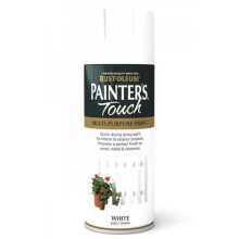 Rust-Oleum AE0040024E8 Painters Touch White Matt Multi Purpose Spray Paint 400ml