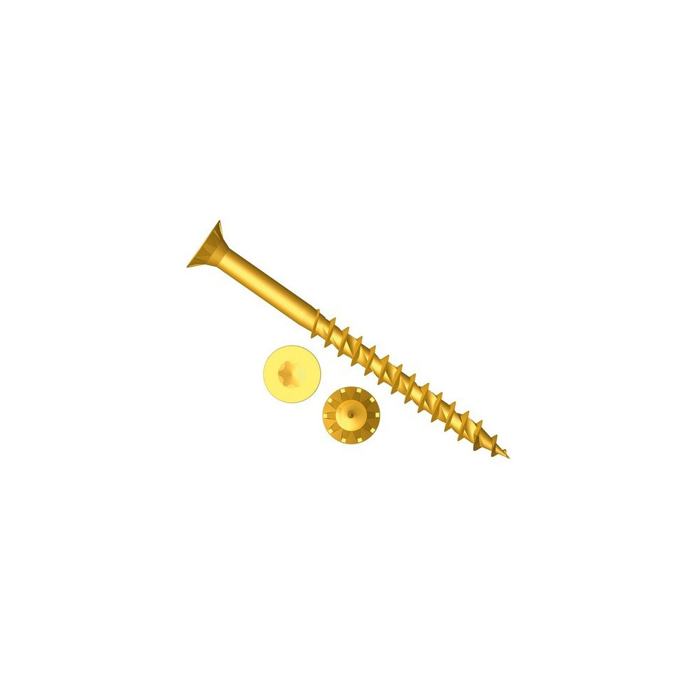 Forge FFT4525Y ForgeFast Torx Compatible Elite Performance Wood Screw ZY 4.5 x 25mm Box of 200