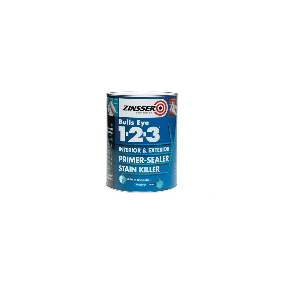 Zinsser ZN7040001E1 123 Bulls Eye Primer & Sealer Paint 500ml