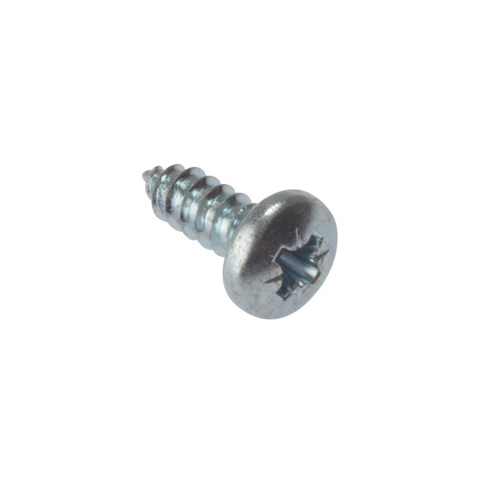 Forge STPP11410ZP Self-Tapping Screw Pozi Pan Head ZP 1.1 / 4in x 10 Box of 200