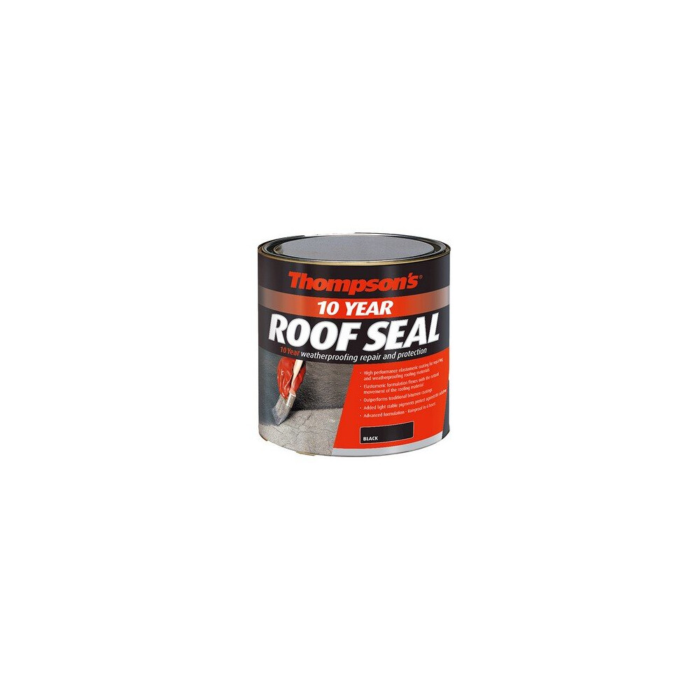 Ronseal 30146 Thompsons High Performance Roof Seal 4 Litre Black