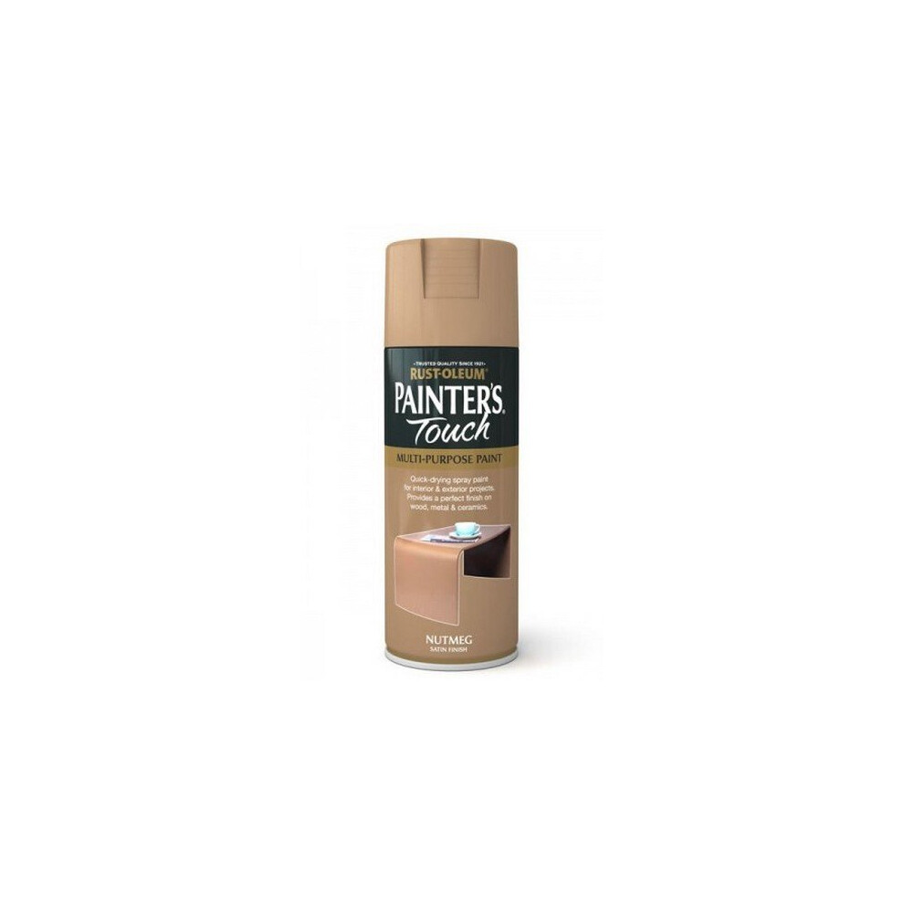 Rust-Oleum AE0050005E8 Painters Touch Nutmeg Satin Multi Purpose Spray Paint 400ml