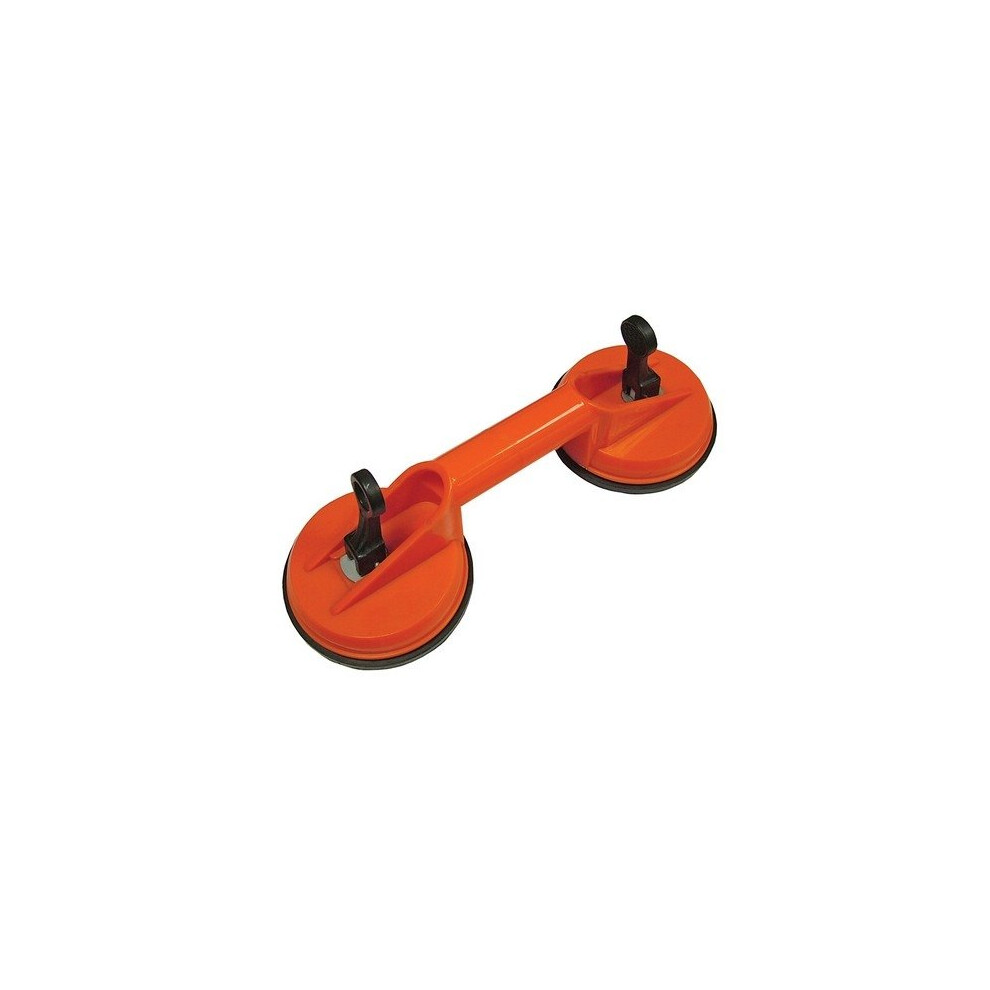 Faithfull FAISUCPAD2 Double Pad Suction Lifter 120mm Pads