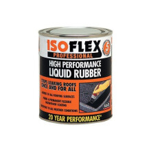 Ronseal 34894 Isoflex Liquid Rubber Black 2.1 Litre