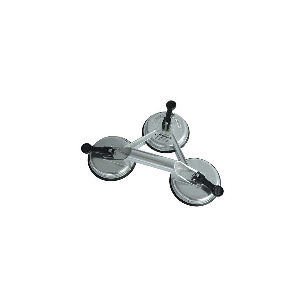 Faithfull FAISUCPAD3P Triple Pad Aluminium Pro Suction Lifter