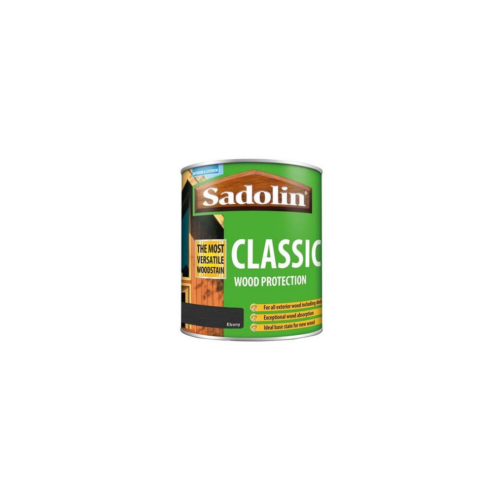 Sadolin 5028470 Classic Wood Protection Ebony 1 Litre
