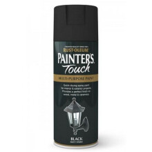 Rust-Oleum AE0040025E8 Painters Touch Black Matt Multi Purpose Spray Paint 400ml