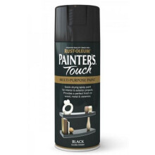 Rust-Oleum AE0040026E8 Painters Touch Black Gloss Multi Purpose Spray Paint 400ml