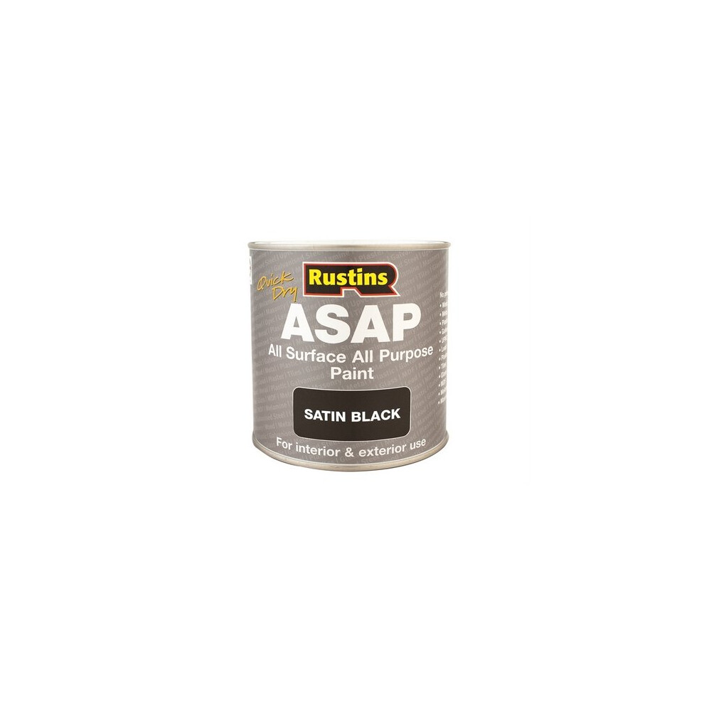 Rustins ASAPBL250 ASAP Paint Black 250Ml