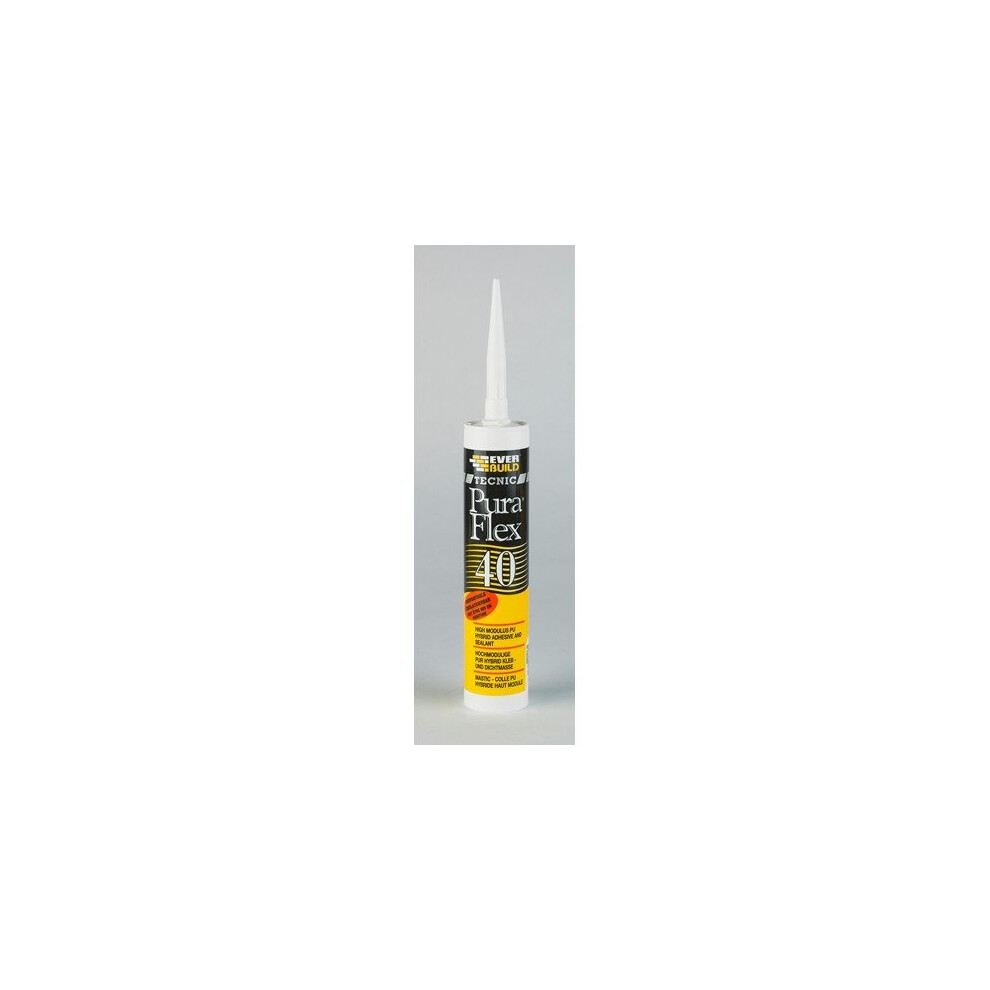 Everbuild INDPU40BK Puraflex 40 PU Sealant and Adhesive Black C3