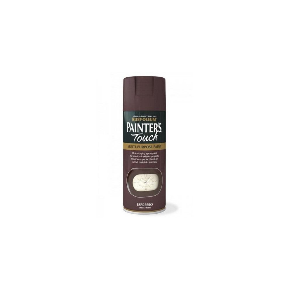 Rust-Oleum AE0050003E8 Painters Touch Expresso Satin Multi Purpose Spray Paint 400ml