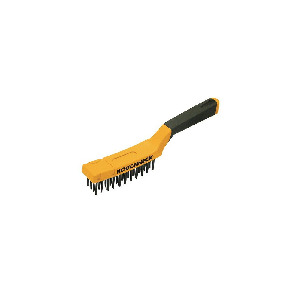Roughneck 52-040 Carbon Steel Wire Brush Soft Grip 300mm (12in)