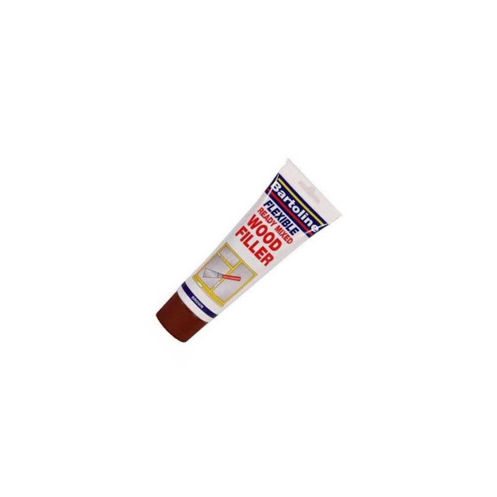 Bartoline 52720220 Flexible Wood Filler Brown 330g Squeezy Tube