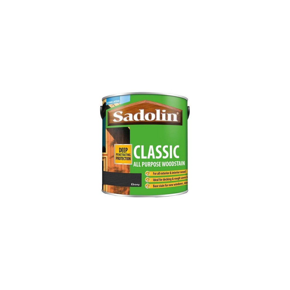 SAD5012903 Sadolin Classic Wood Protection Ebony 2.5 Litre