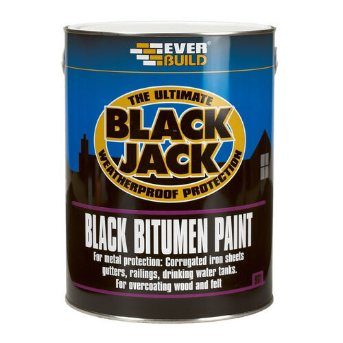 Everbuild BLACK JACK 5 LITRE BLACK BITUMEN PAINT (901)