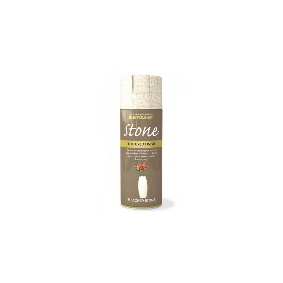 Rust-Oleum AE0070002E8 Textured Stone Effect Bleached Stone Spray Paint 400ml