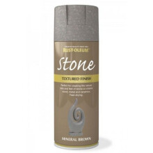 Rust-Oleum AE0070001E8 Textured Stone Effect Mineral Brown Spray Paint 400ml