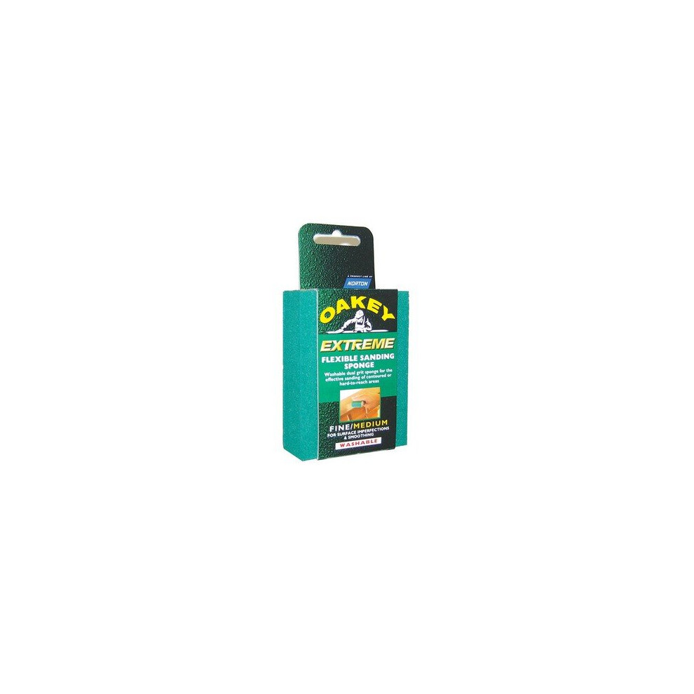 Oakey 63642558593 Liberty Green Sanding Block Fine/Medium Pack Of 1 5010352585938