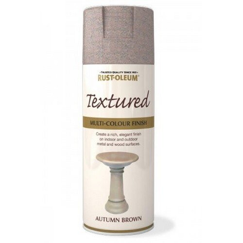 Rust-Oleum Rust-Oleum AE0080001E8 Textured Multi Colour Finish Autumn Brown Spray Paint 400ml
