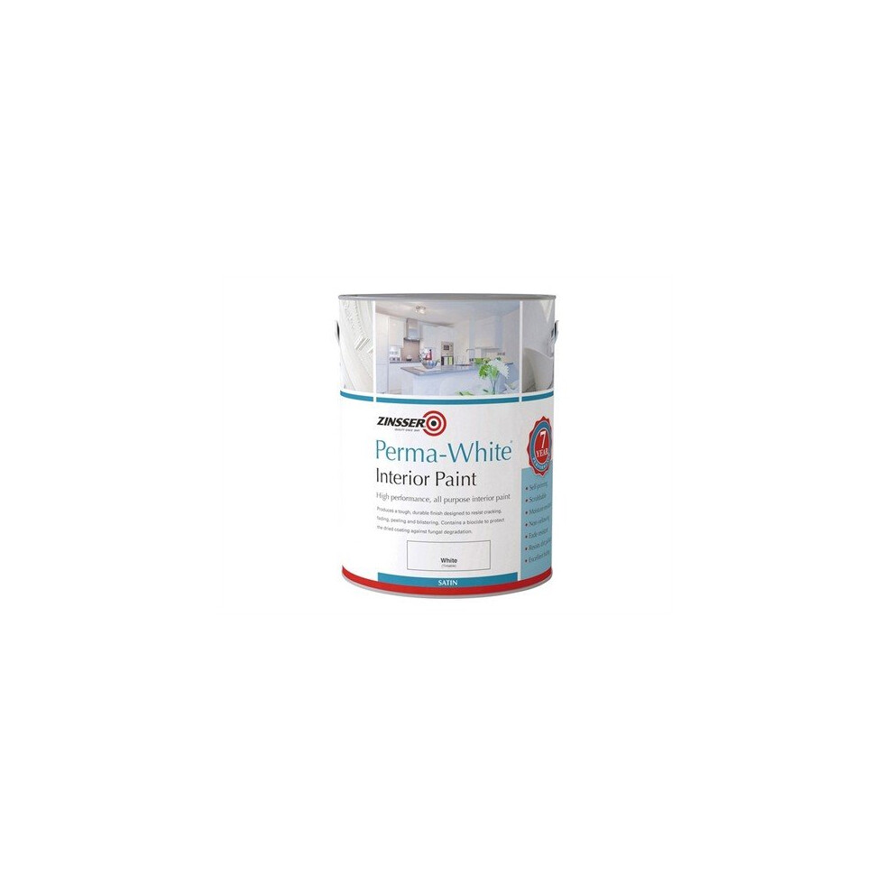 Zinsser ZN7050001D1 Perma-White Interior Paint Satin 1 Litre