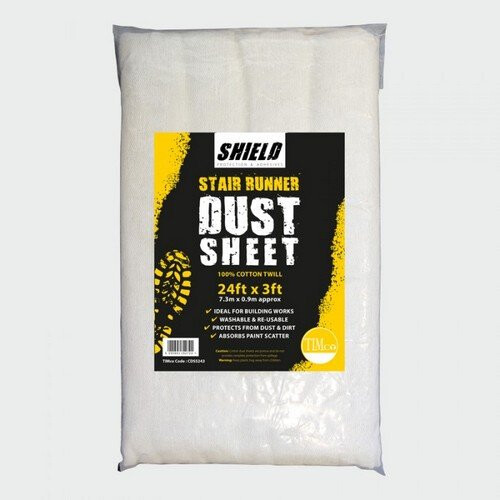 TIMco TIMco CDSS243 Shield Dust Sheet Stair Runner 24ft x 3ft