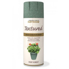 Rust-Oleum AE0080004E8 Textured Multi Colour Finish Deep Forest Green Spray Paint 400ml