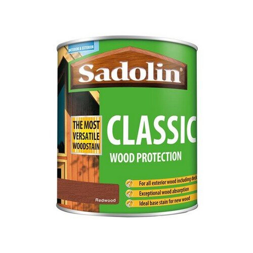 Sadolin 5028473 Classic Wood Protection Redwood 1 Litre