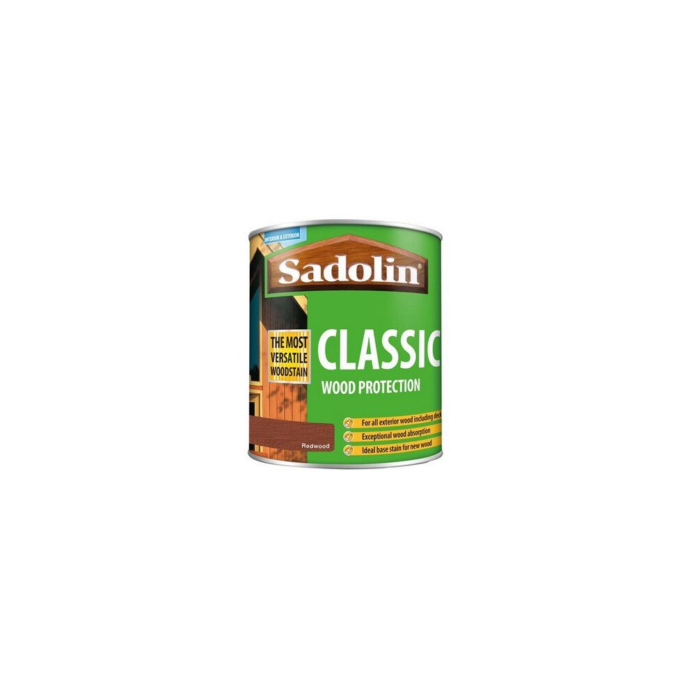 Sadolin 5028473 Classic Wood Protection Redwood 1 Litre