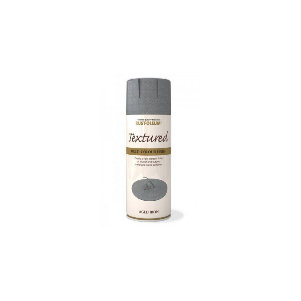 Rust-Oleum AE0080003E8 Textured Multi Colour Finish Aged Iron Spray Paint 400ml