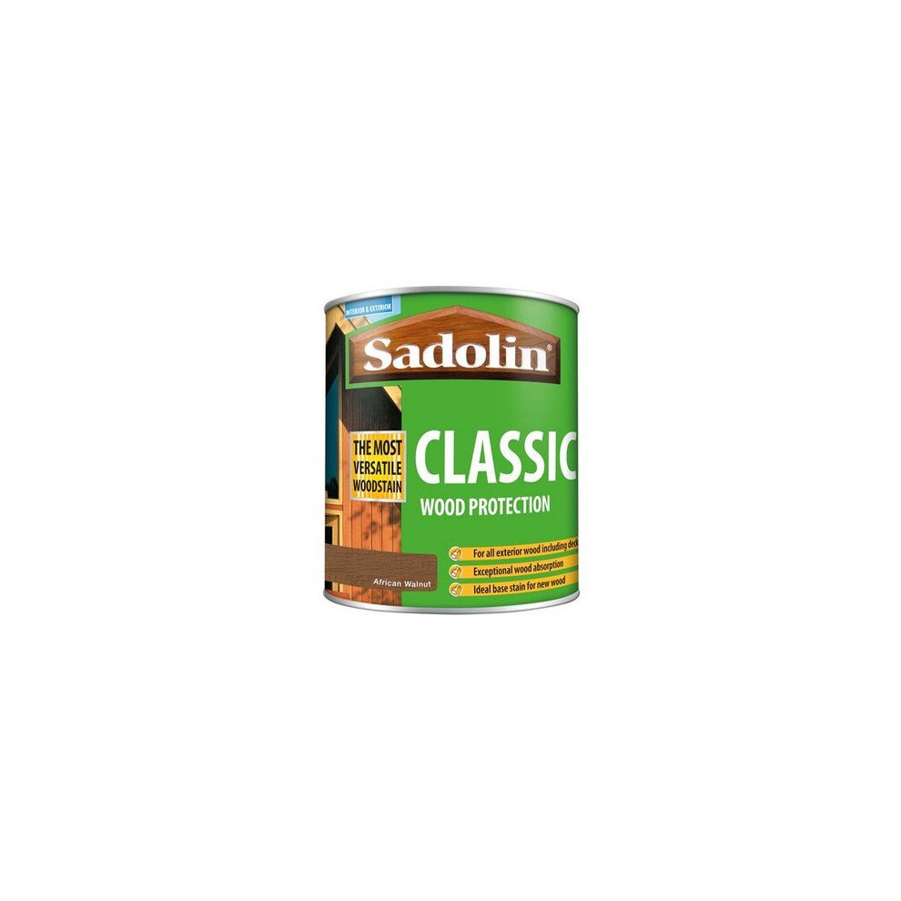 Sadolin 5028483 Classic Wood Protection African Walnut 1 Litre