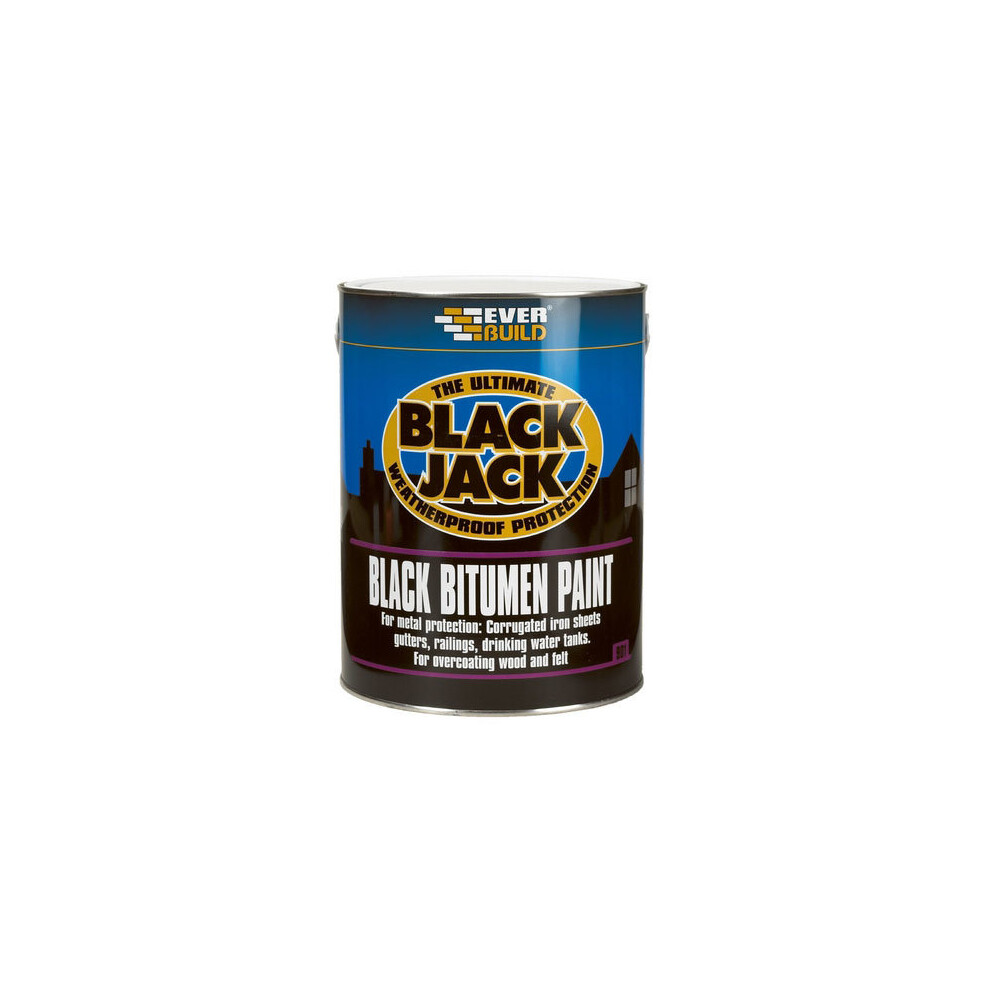 BLACK JACK 1 LITRE BLACK BITUMEN PAINT (901)