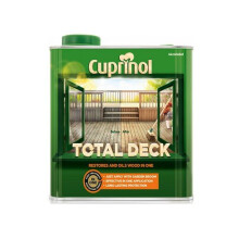 Cuprinol CUPTDC25L Total Deck Restore & Oil Wood Clear 2.5 Litre