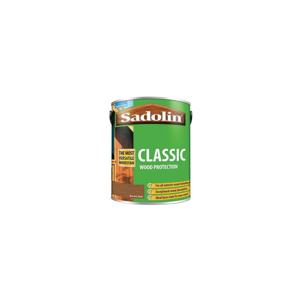 Sadolin 5028481 Classic Wood Protection Burma Teak 5 Litre