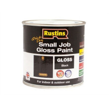Rustins GPBLW250 Schnell trocknende Glanzfarbe Kleine Arbeiten Schwarz 250 ml