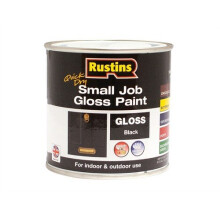 Rustins GPBLW250 Quick Dry Small Job Gloss Paint Black 250ml