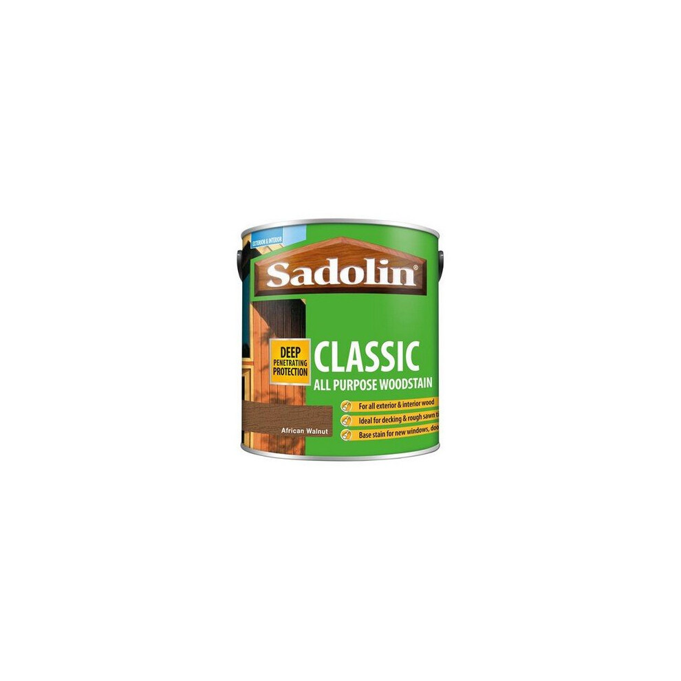 Sadolin 5028484 Classic Wood Protection African Walnut 2.5 Litre
