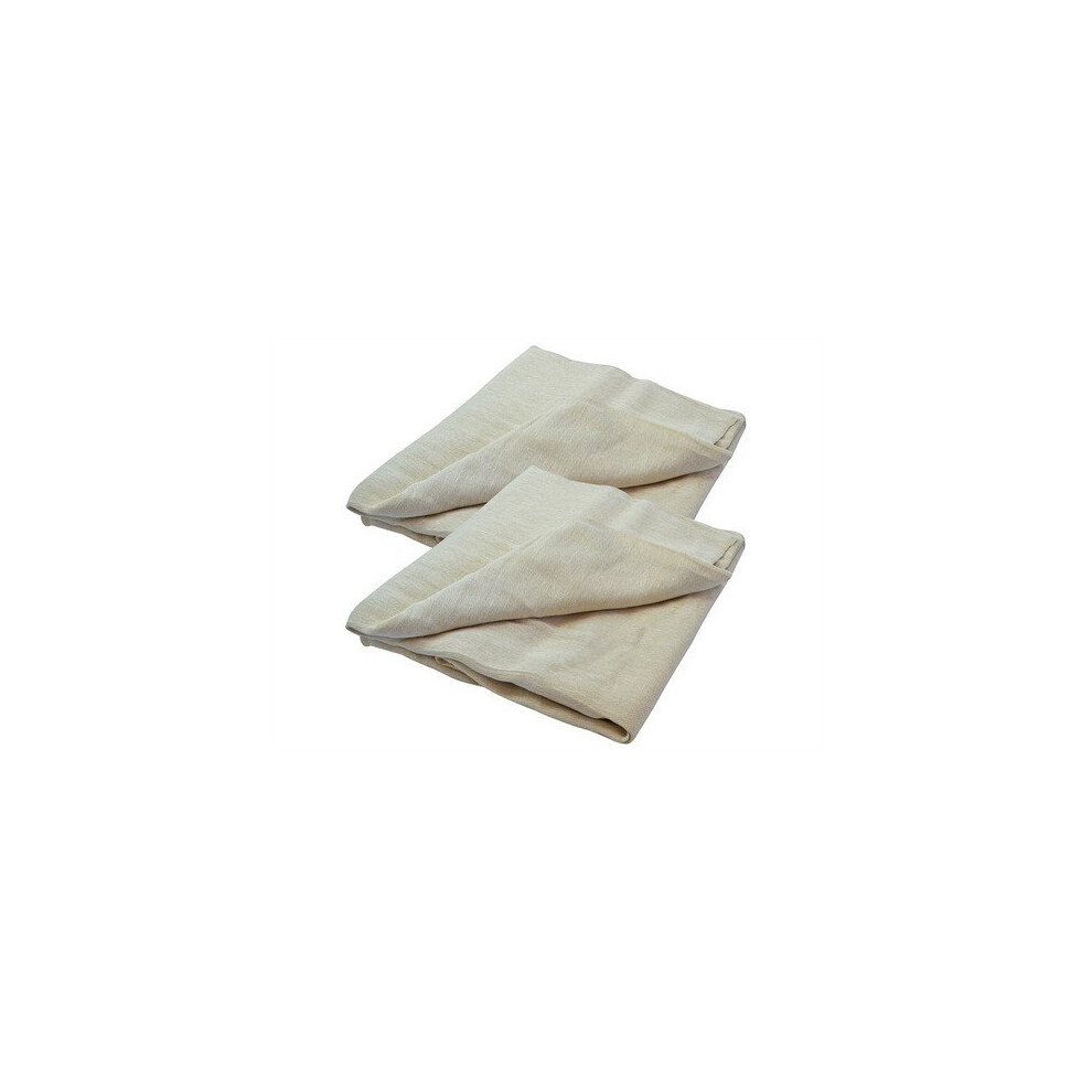 Faithfull FAIDSCT129TP Cotton Twill Dust Sheet Twinpack 3.5 x 2.6m