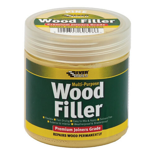 Everbuild EVERBUILD MULTI PURPOSE JOINERS GRADE WOOD FILLER, 250ml, STAINABLE LIGHT
