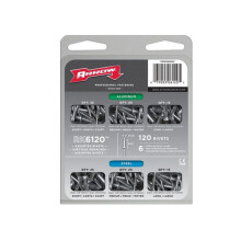 Arrow RK6120 Assorted Aluminium Rivet Pack: 120
