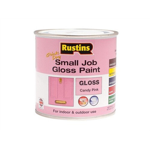 Rustins Rustins RUSSJCPQD Γρήγορο στέγνωμα μικρής δουλειάς γυαλιστερό χρώμα Candy Pink 250ml