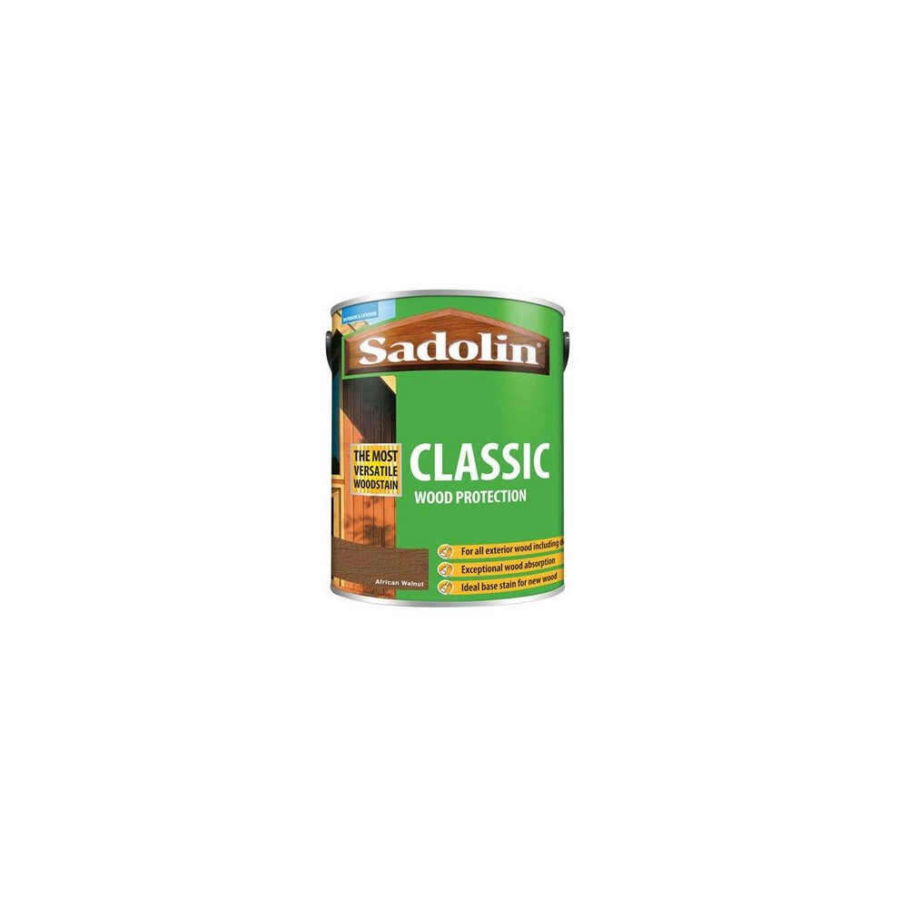 Sadolin 5028485 Classic Wood Protection African Walnut 5 Litre