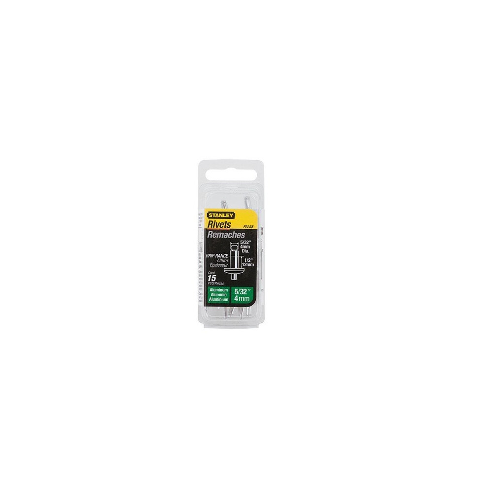 Stanley 1-PAA58T 1-PAA58 Aluminium Rivets Long 4mm (15)