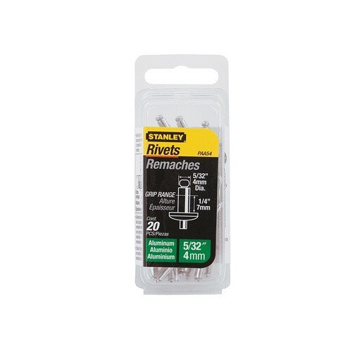 STANLEY Stanley 1-PAA54T 1-PAA54 Aluminium Rivets Medium 4mm (20)