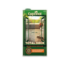 Cuprinol 5211845 Total Deck Restore & Oil Wood Clear 5 Litre