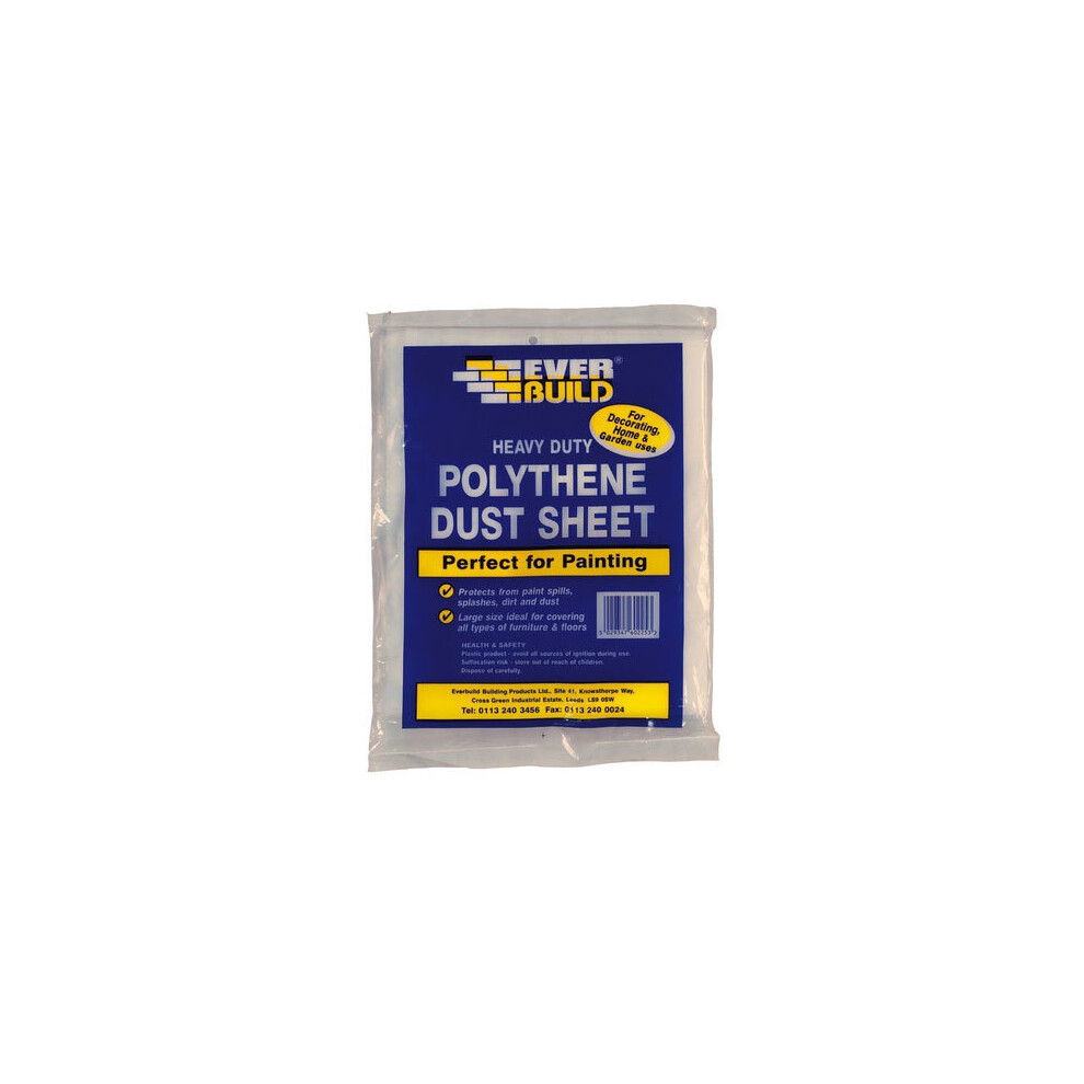 Everbuild POLYDUST Polythene Dust Sheets 12' X 9'