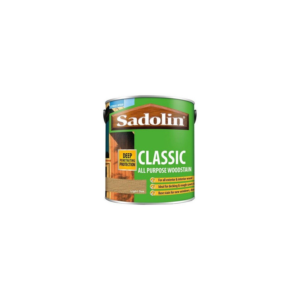 Sadolin 5012901 Classic Wood Protection Light Oak 2.5 Litre