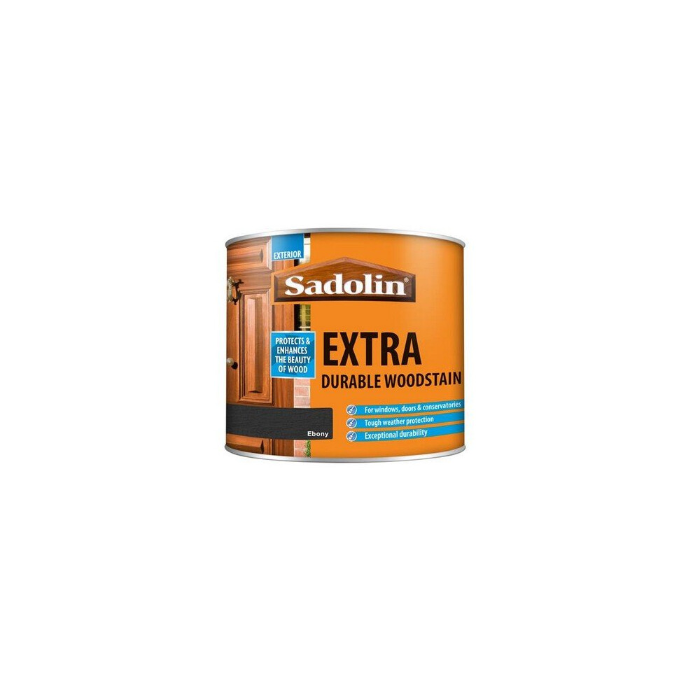 Sadolin 5028541 Extra Durable Woodstain Ebony 500ml